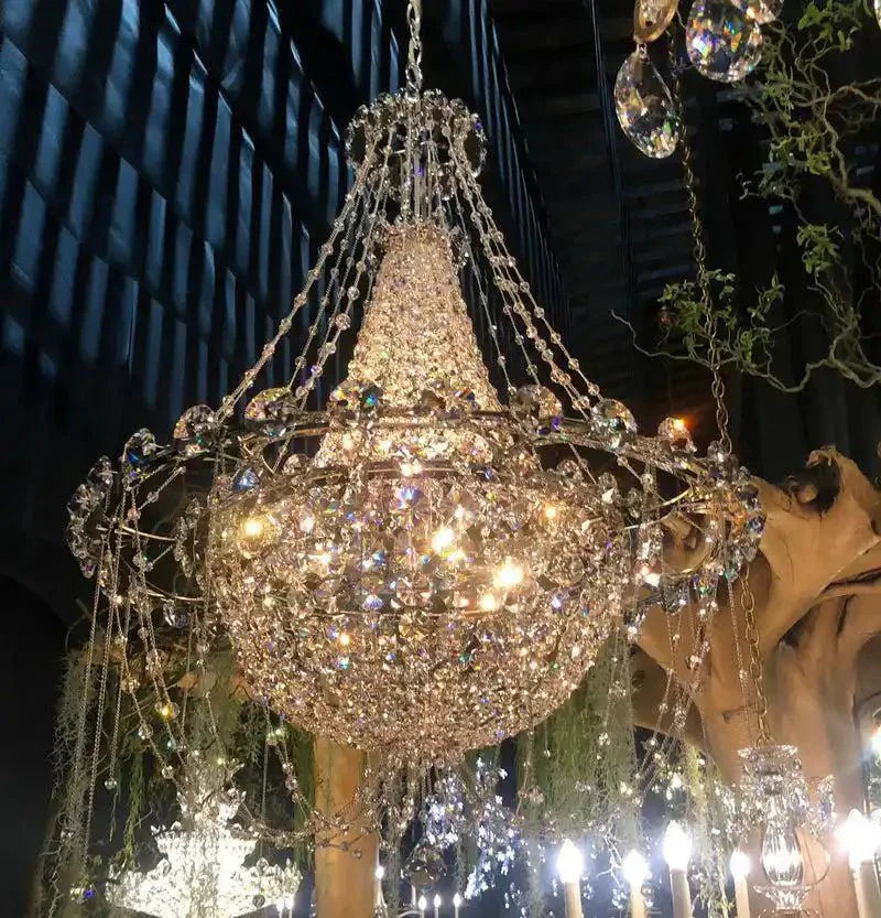 Empire Crystal Chandelier 22“/40“/52” - Joyfuzzy
