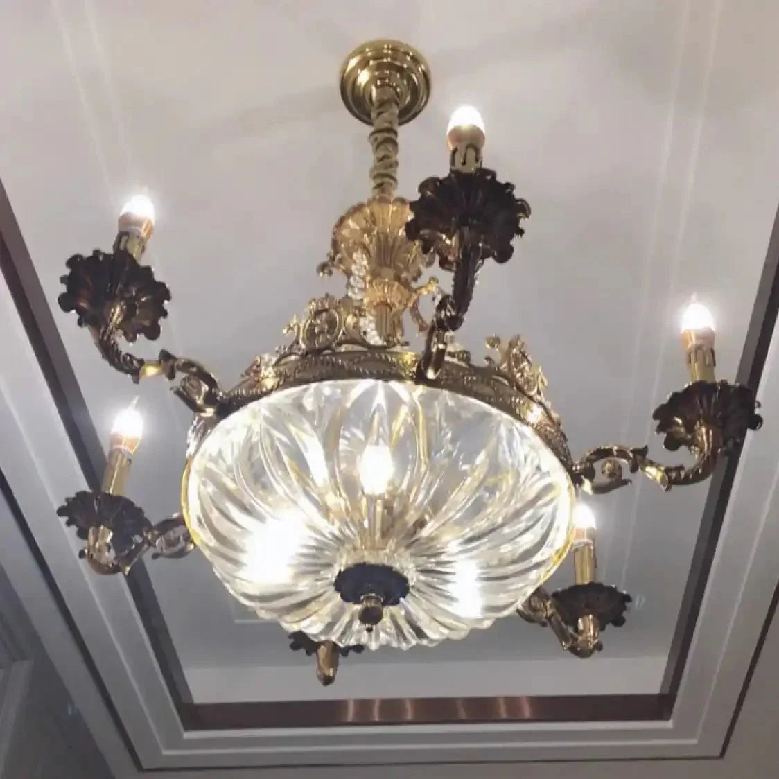 European Style Luxury Crystal Pendant Candle Chandelier for Living Room/Foyer/Entrys/Hallwayr - Joyfuzzy