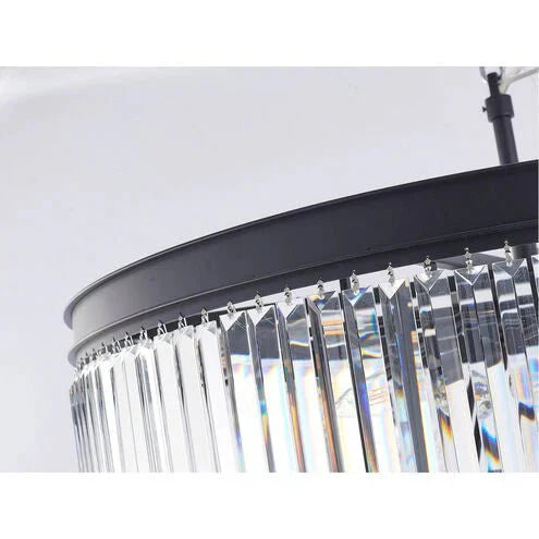Extra Large 7 - Tier Luxury Crystal Chandelier in Black/Coffee/Gold/Chrome Finish Color - Joyfuzzy