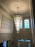 Extra Large 7 - Tier Luxury Crystal Chandelier in Black/Coffee/Gold/Chrome Finish Color - Joyfuzzy