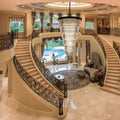 Extra Large 7 - Tier Luxury Crystal Chandelier in Black/Coffee/Gold/Chrome Finish Color - Joyfuzzy