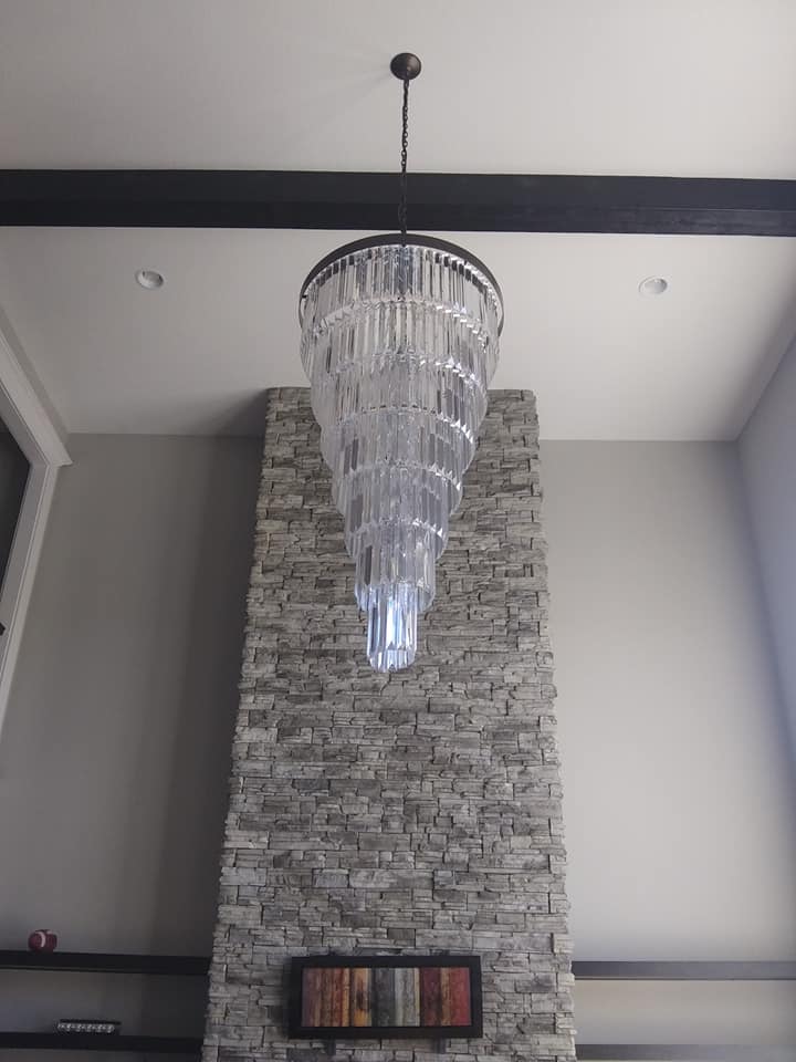 Extra Large 7 - Tier Luxury Crystal Chandelier in Black/Coffee/Gold/Chrome Finish Color - Joyfuzzy