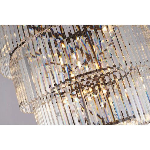 Extra Large 7 - Tier Luxury Crystal Chandelier in Black/Coffee/Gold/Chrome Finish Color - Joyfuzzy