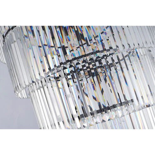 Extra Large 7 - Tier Luxury Crystal Chandelier in Black/Coffee/Gold/Chrome Finish Color - Joyfuzzy