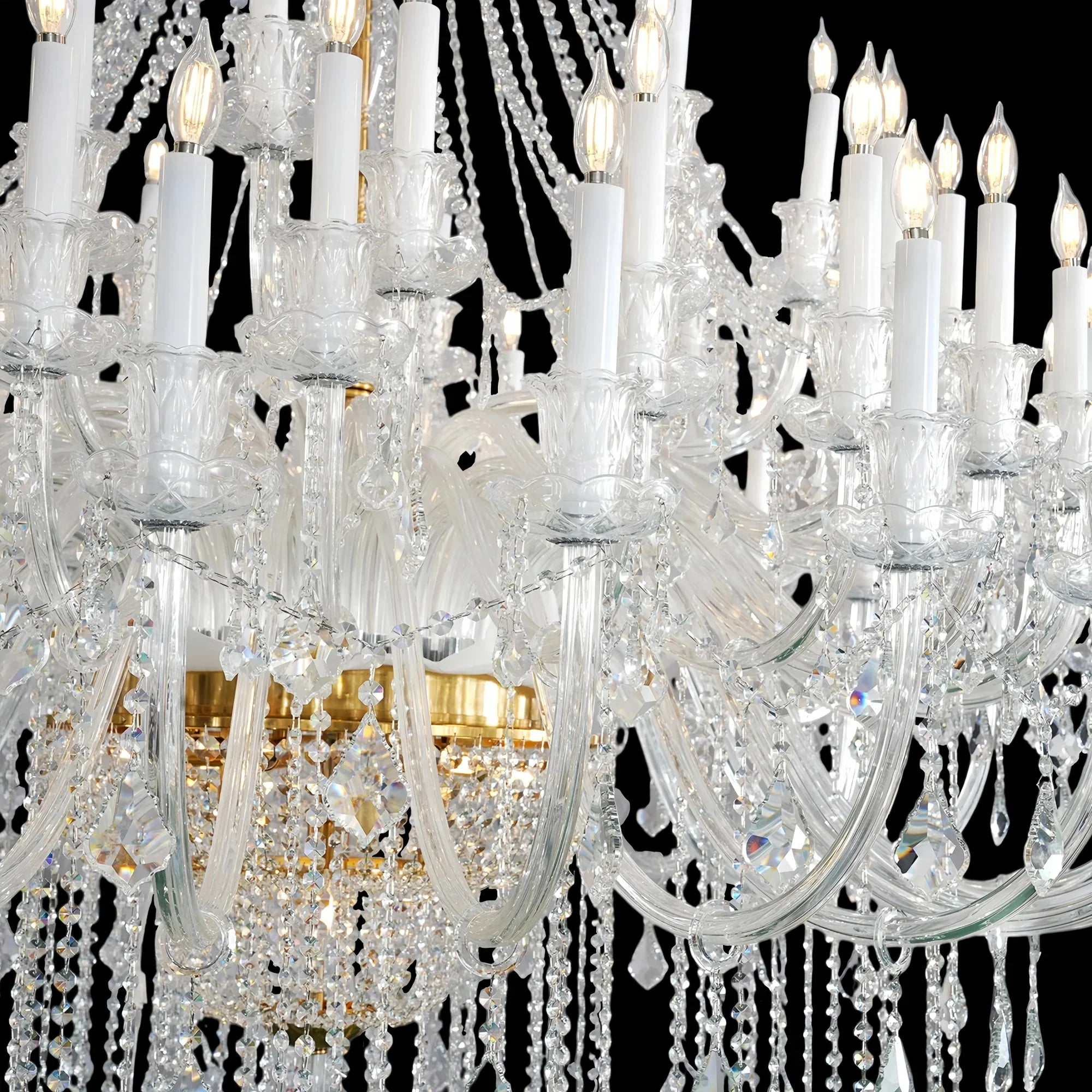 Extra Large Classic Traditional Crystal Chandelier 60/72/90 Lights for Showroom, Foyer , Wedding Hall - Joyfuzzy