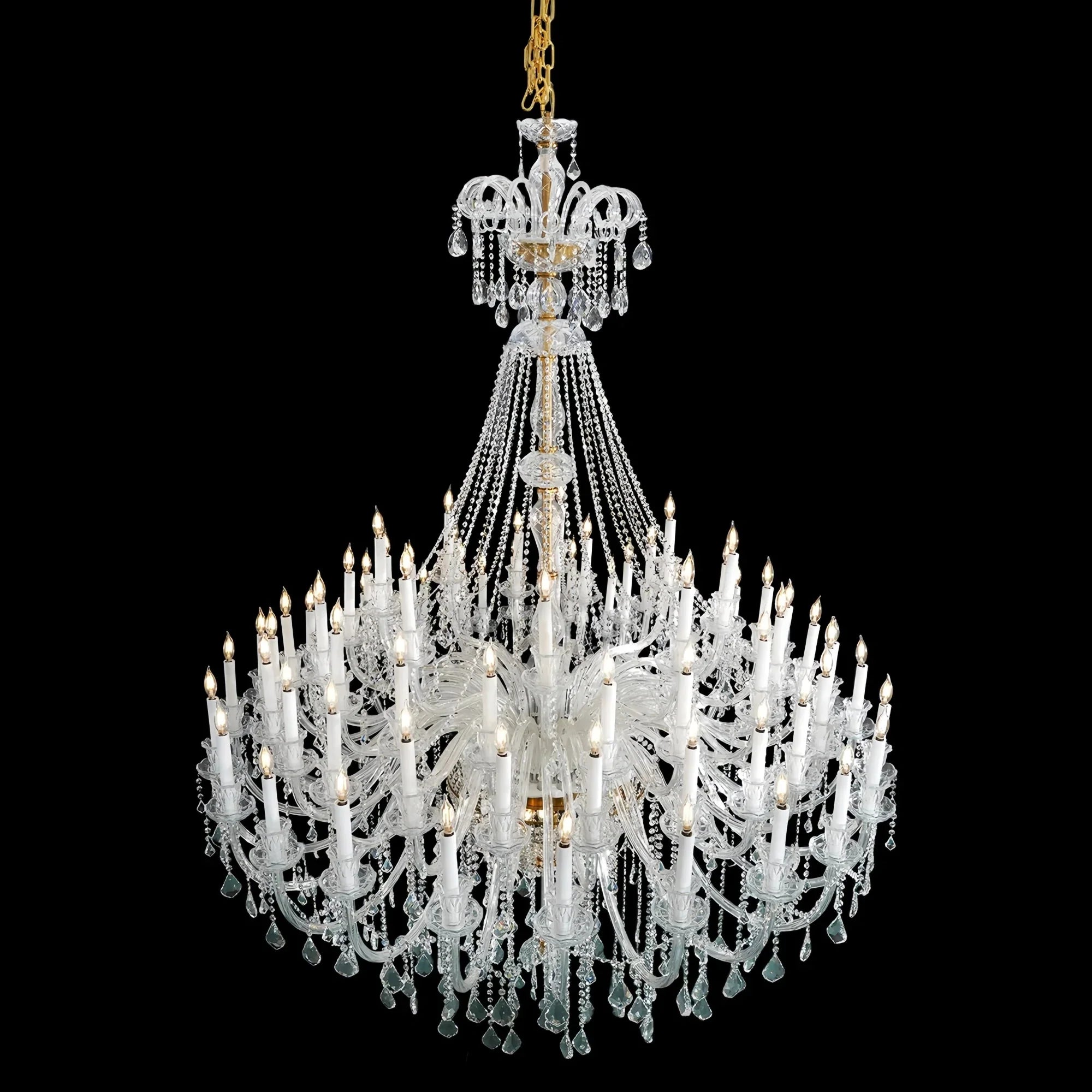 Extra Large Classic Traditional Crystal Chandelier 60/72/90 Lights for Showroom, Foyer , Wedding Hall - Joyfuzzy