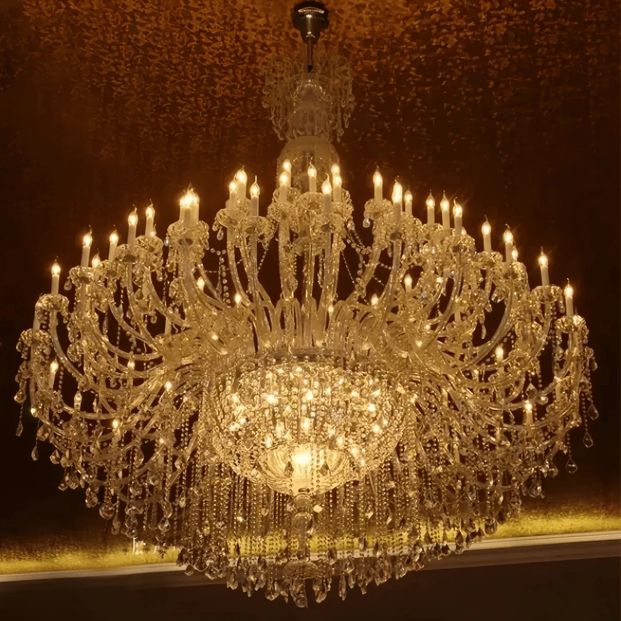 Extra Large Classic Traditional Crystal Chandelier 60/72/90 Lights for Showroom, Foyer , Wedding Hall - Joyfuzzy