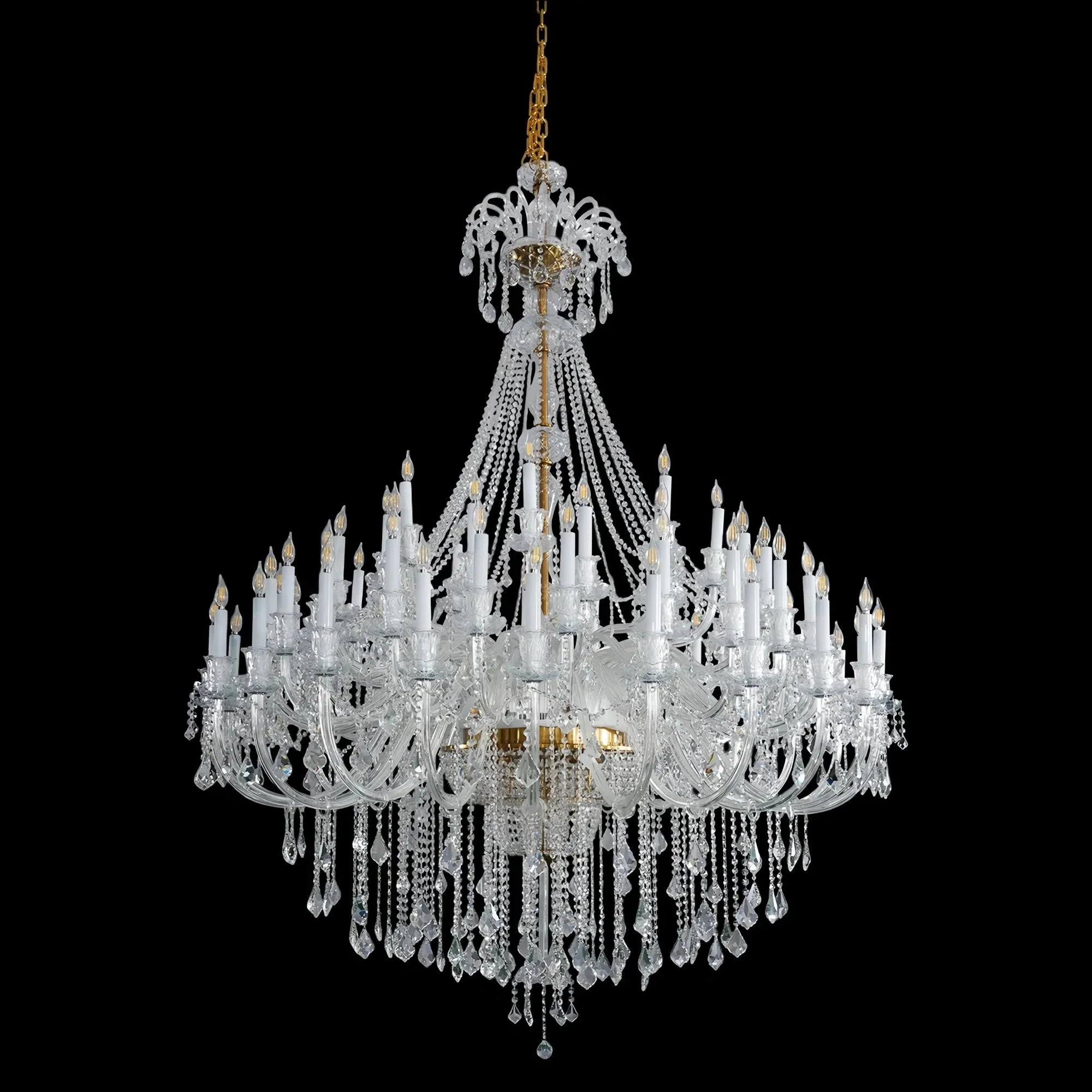 Extra Large Classic Traditional Crystal Chandelier 60/72/90 Lights for Showroom, Foyer , Wedding Hall - Joyfuzzy