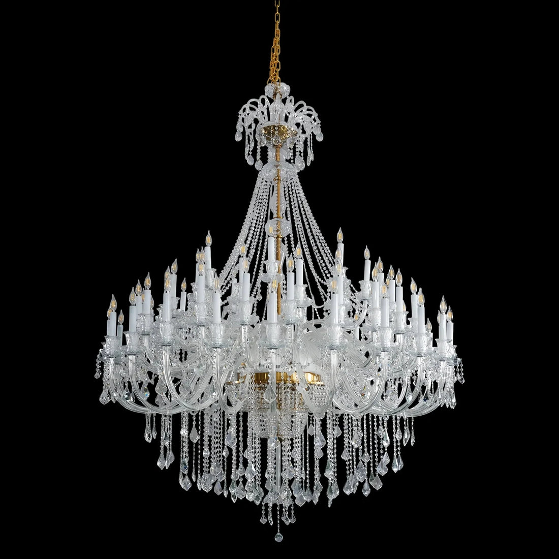 Extra Large Classic Traditional Crystal Chandelier 60/72/90 Lights for Showroom, Foyer , Wedding Hall - Joyfuzzy