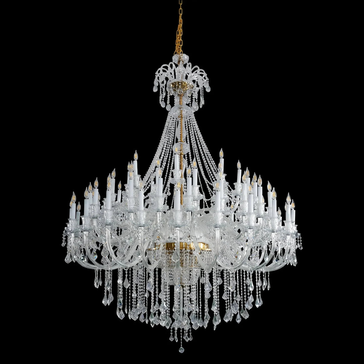 Extra Large Classic Traditional Crystal Chandelier 60/72/90 Lights for Showroom, Foyer , Wedding Hall - Joyfuzzy