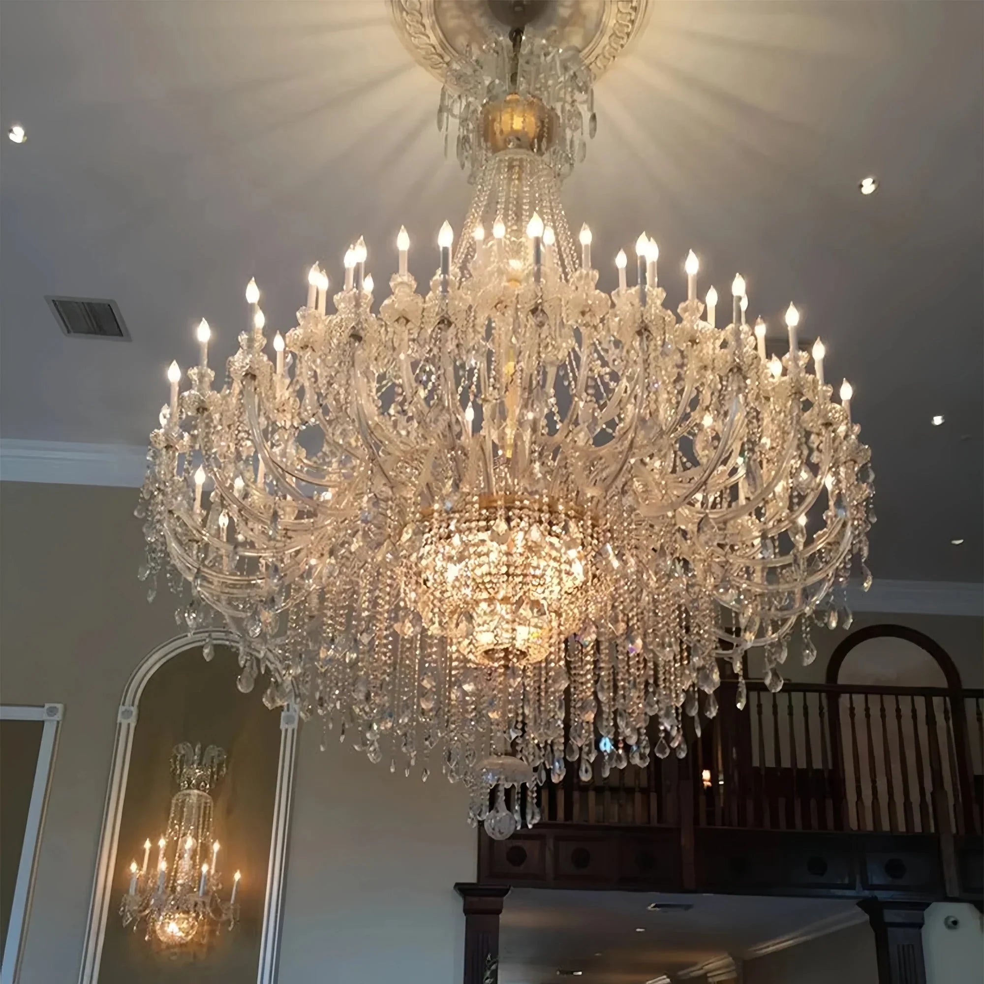 Extra Large Classic Traditional Crystal Chandelier 60/72/90 Lights for Showroom, Foyer , Wedding Hall - Joyfuzzy