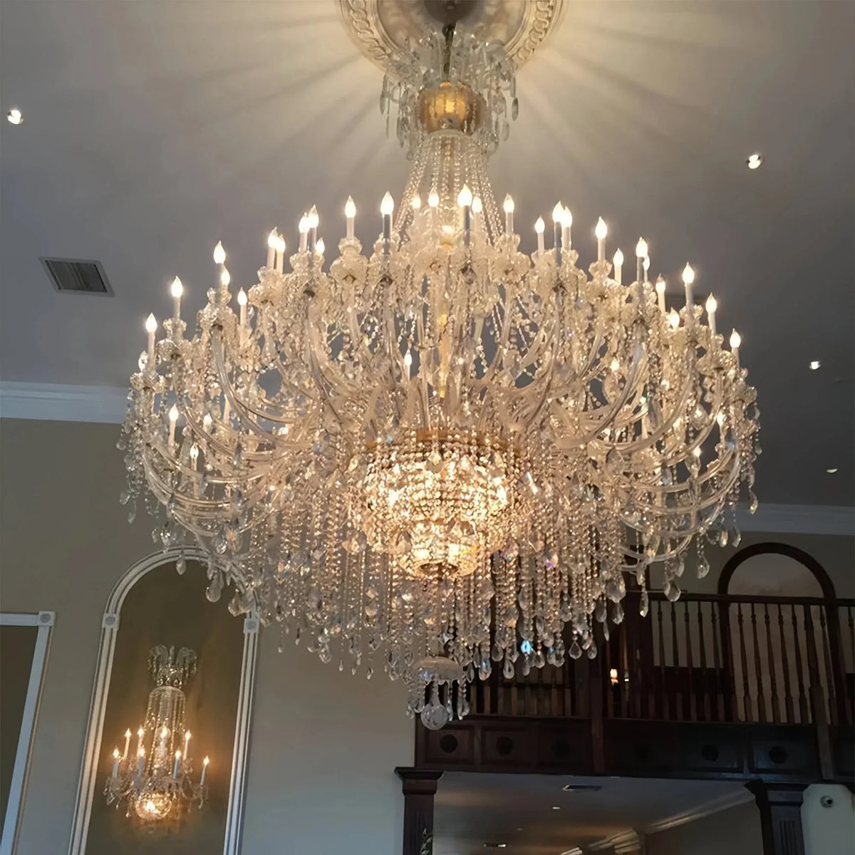 Extra Large Classic Traditional Crystal Chandelier 60/72/90 Lights for Showroom, Foyer , Wedding Hall - Joyfuzzy