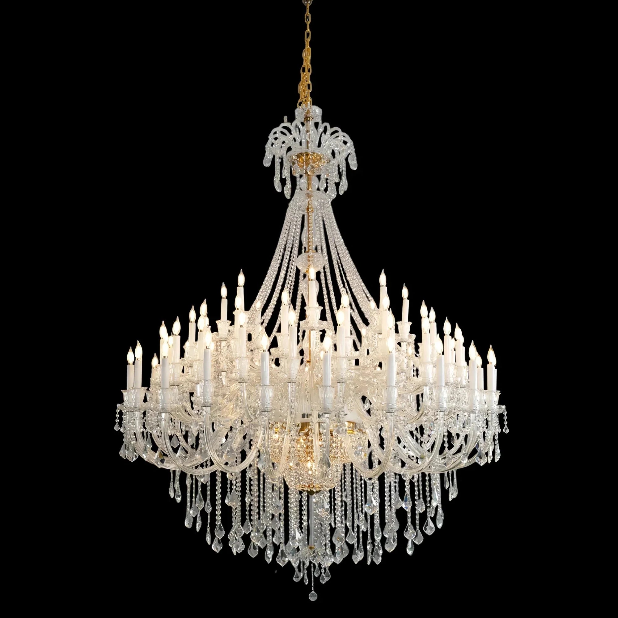 Extra Large Classic Traditional Crystal Chandelier 60/72/90 Lights for Showroom, Foyer , Wedding Hall - Joyfuzzy