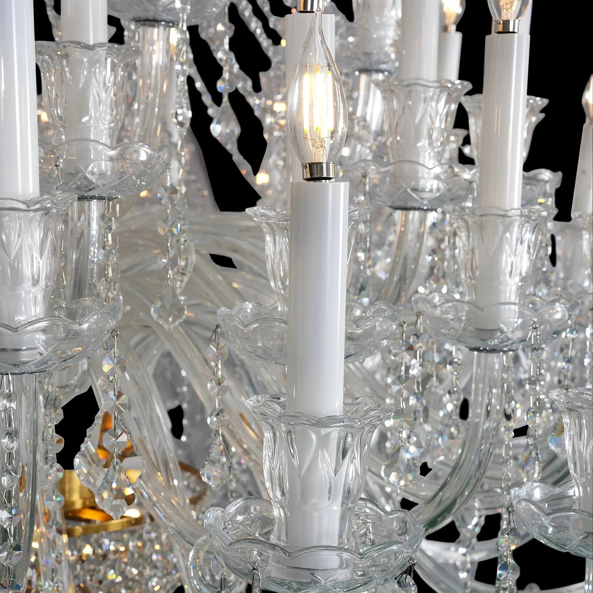 Extra Large Classic Traditional Crystal Chandelier 60/72/90 Lights for Showroom, Foyer , Wedding Hall - Joyfuzzy