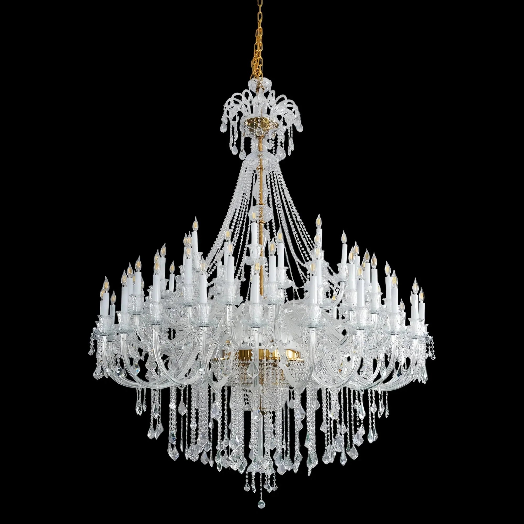 Extra Large Classic Traditional Crystal Chandelier 60/72/90 Lights for Showroom, Foyer , Wedding Hall - Joyfuzzy