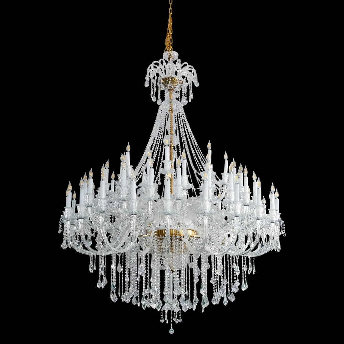 Extra Large Classic Traditional Crystal Chandelier 60/72/90 Lights for Showroom, Foyer , Wedding Hall - Joyfuzzy