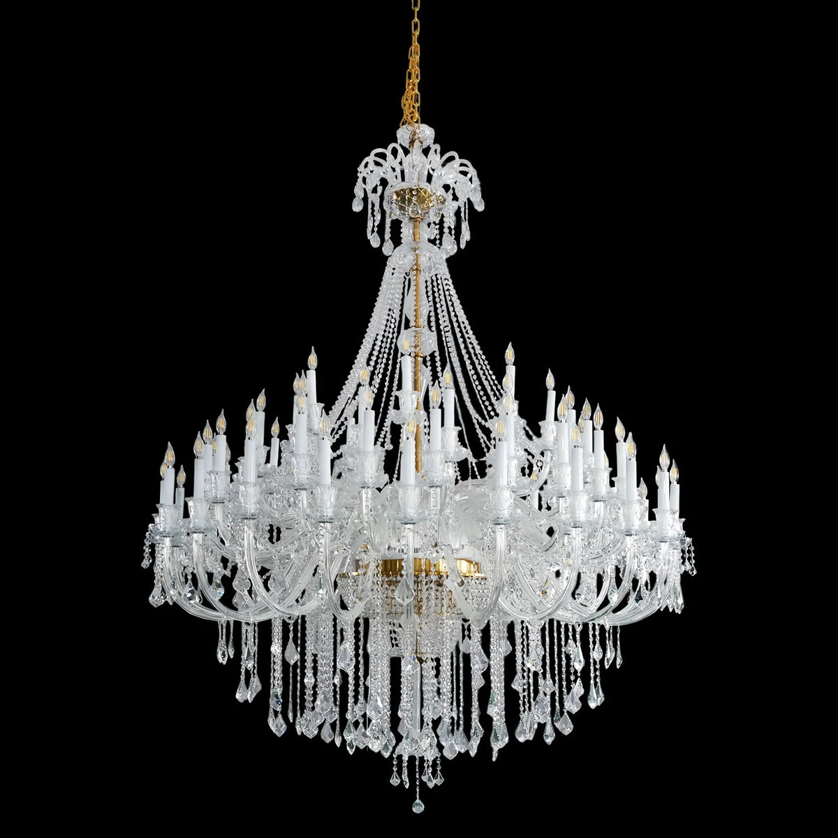 Extra Large Classic Traditional Crystal Chandelier 60/72/90 Lights for Showroom, Foyer , Wedding Hall - Joyfuzzy