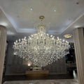 Extra Large Elegant Crystal Chandelier in Branch Style with Candle Layers for Stairs Living Room and Foyer - Customized Size D48