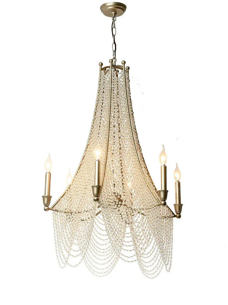 Extra Large European Crystal Beaded Chandelier Candle Light for Stairs / Duplex / Villa - Joyfuzzy