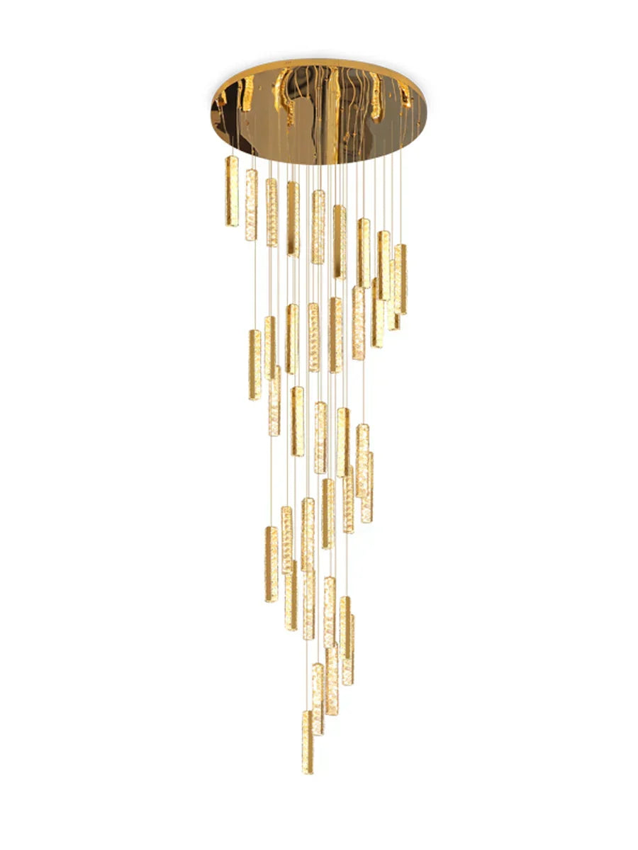 Extra Large Modern Spiral Crystal Ceiling Light Decoration for Staircase/ High Ceiling Living Room/ Hotel Lobby/ Hallway-