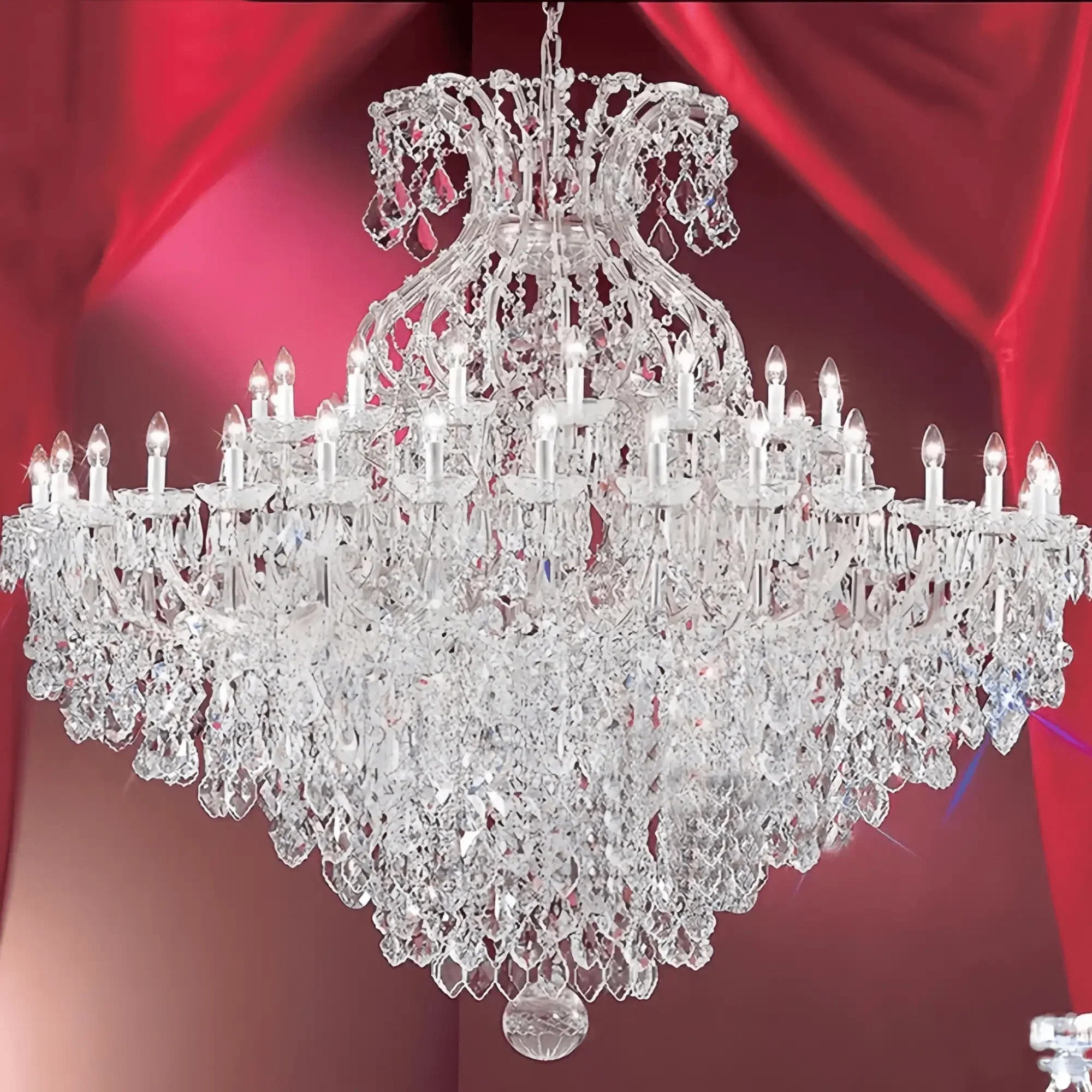 Extra Large Multi - layers Luxury Candle Branch Crystal Chandelier - Joyfuzzy