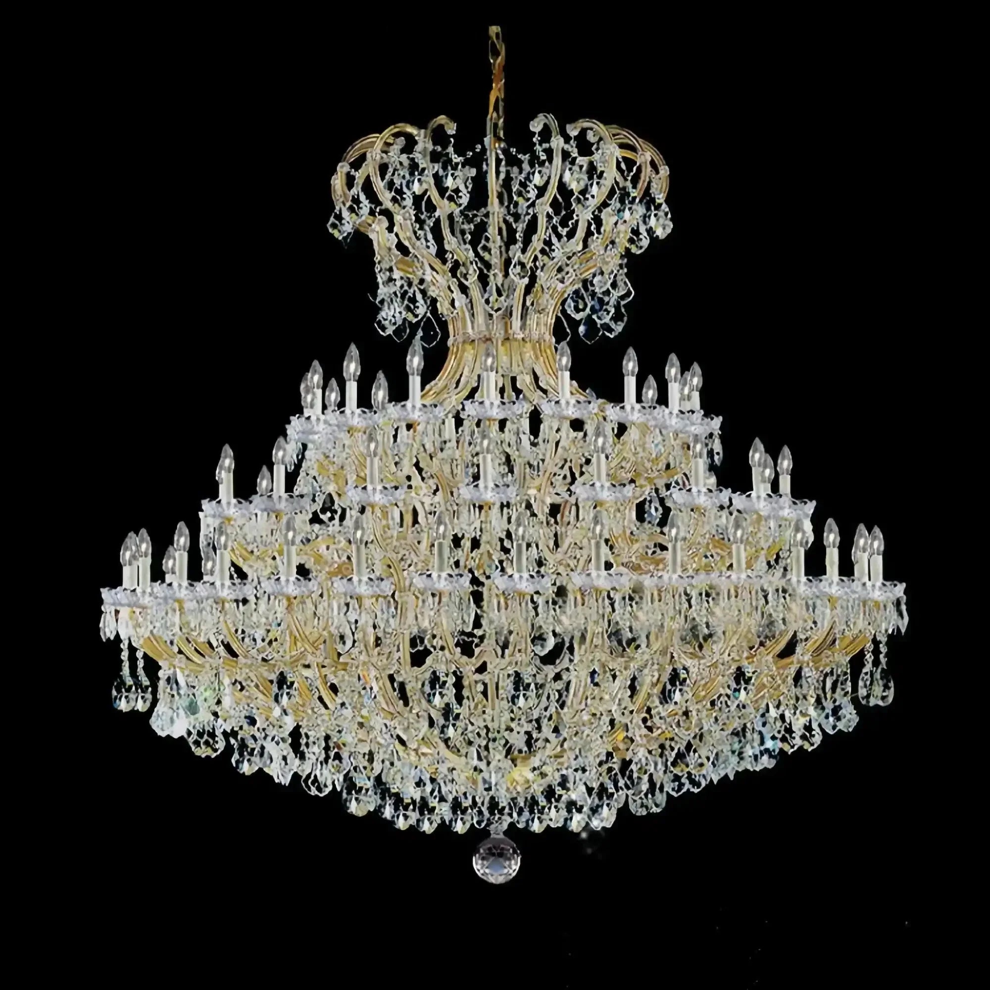 Extra Large Multi - layers Luxury Candle Branch Crystal Chandelier - Joyfuzzy