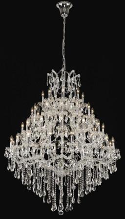 Extra Large Multi - tiered Candle Light Crystal Chandelier for Hotel/Restaurant - 24 Lights/D39.4"*H51.2"/50kgChromeWarm LightJoyfuzzy