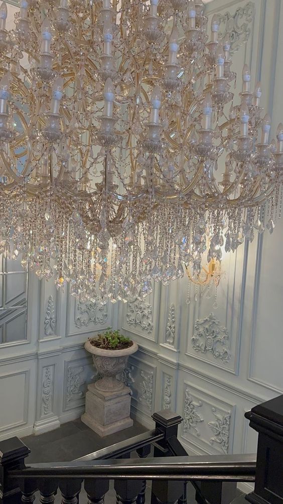 Extra Large Multi - tiered Candle Light Crystal Chandelier for Hotel/Restaurant - 24 Lights/D39.4"*H51.2"/50kgGoldWarm LightJoyfuzzy