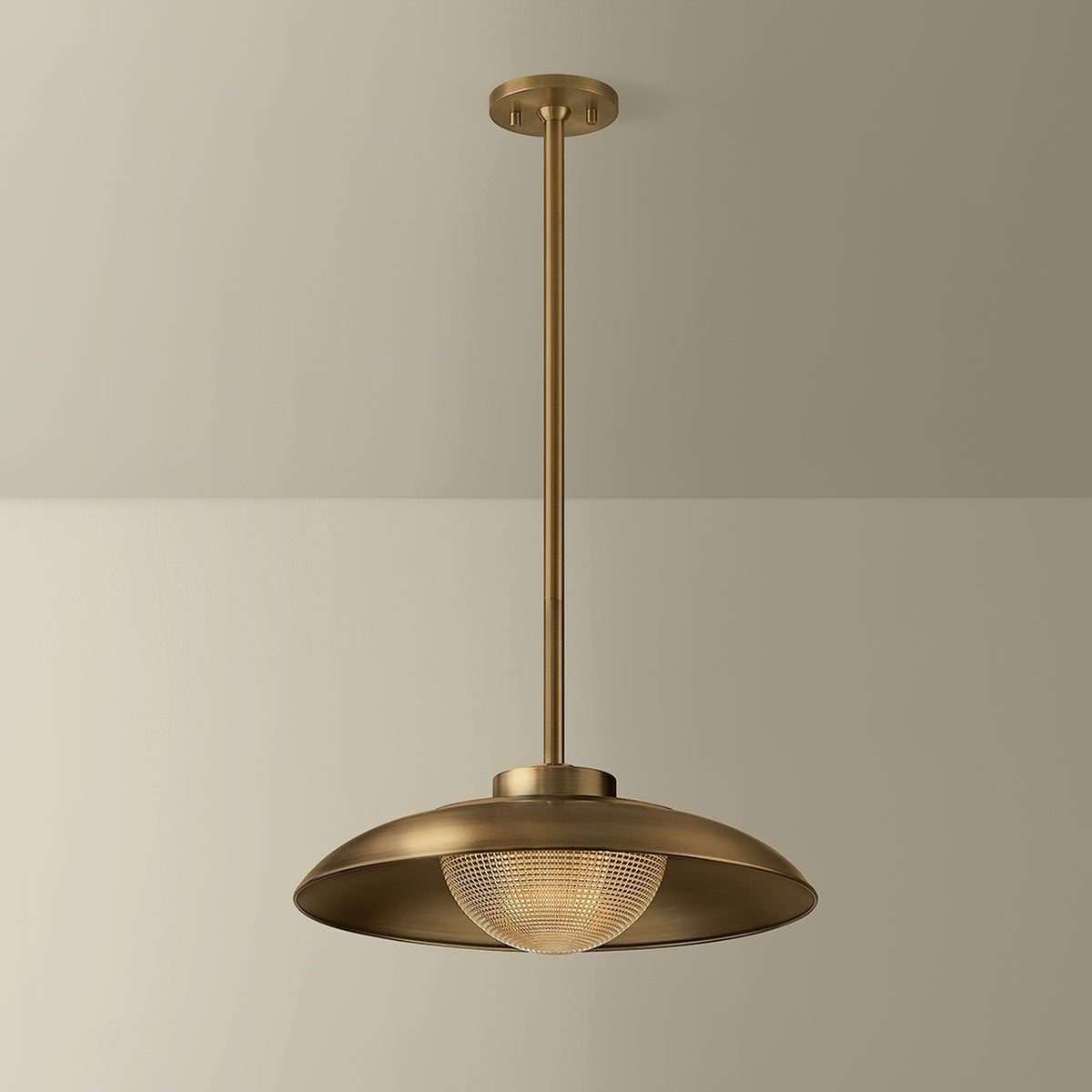 Patina Brass Bowl Pendant Light view 2