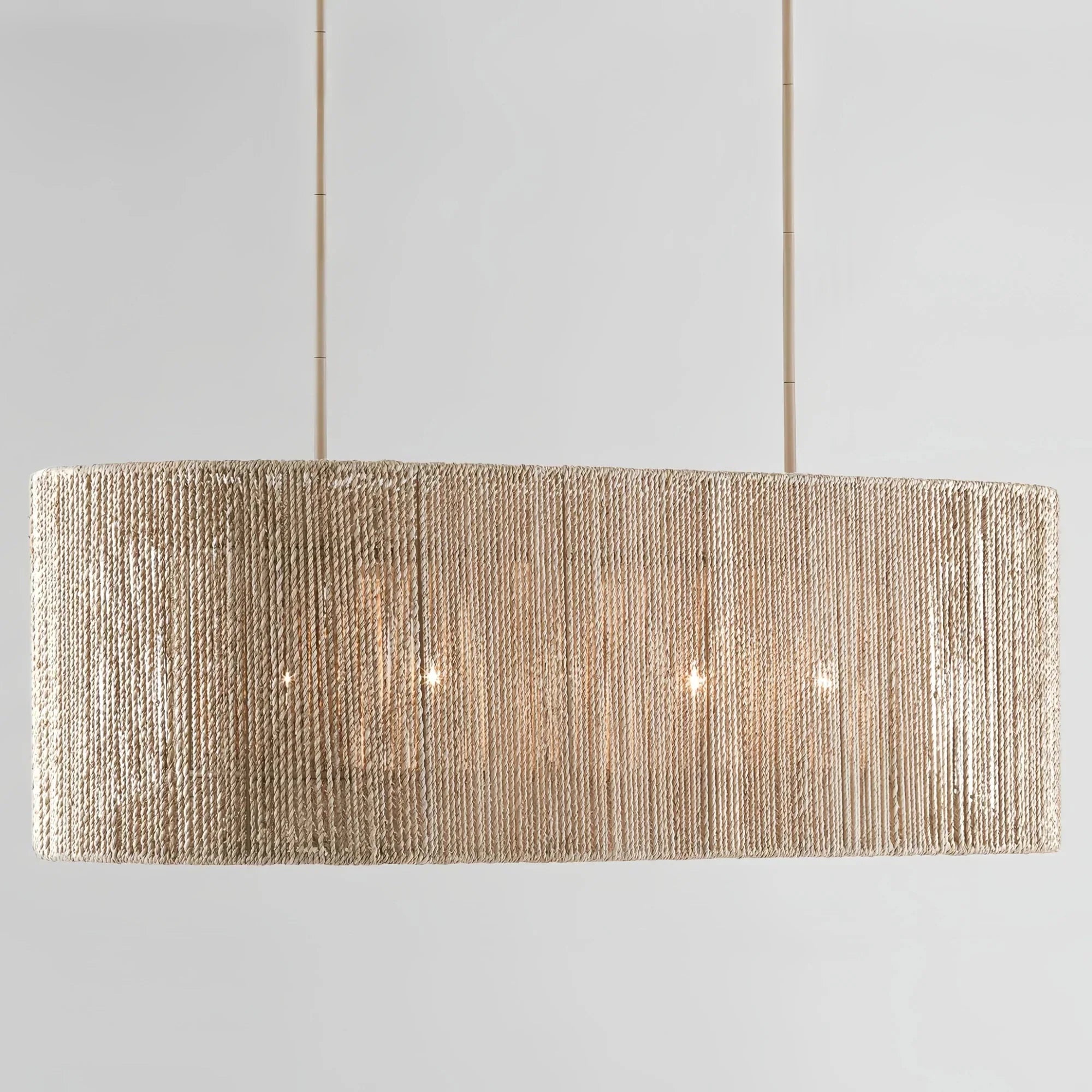 Farrington Abaca Linear Chandelier 42" - Joyfuzzy