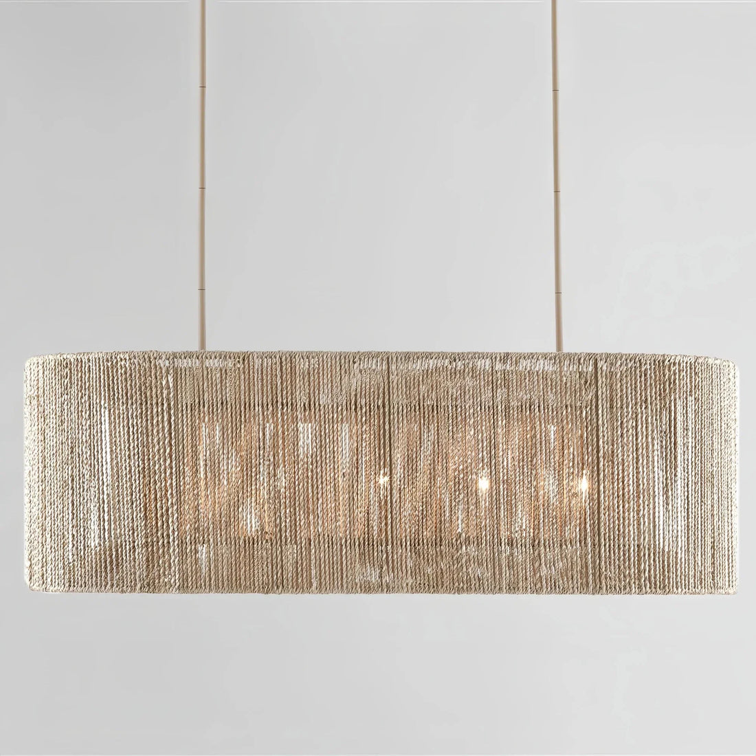 Farrington Abaca Linear Chandelier 42" - Joyfuzzy