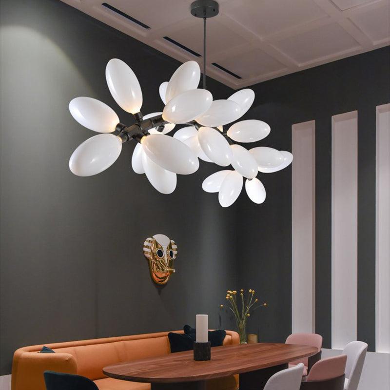 Fashion Grape Artistic Linear Chandelier - 41.7" L X 20.9" W X 32.7" HGoldJoyfuzzy