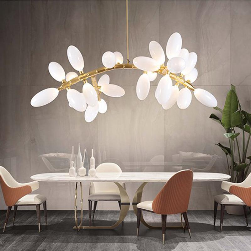 Fashion Grape Linear Chandelier 57" L - Style BJoyfuzzy