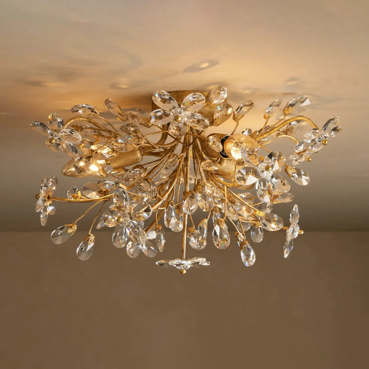Fiore Flush Mount Gold