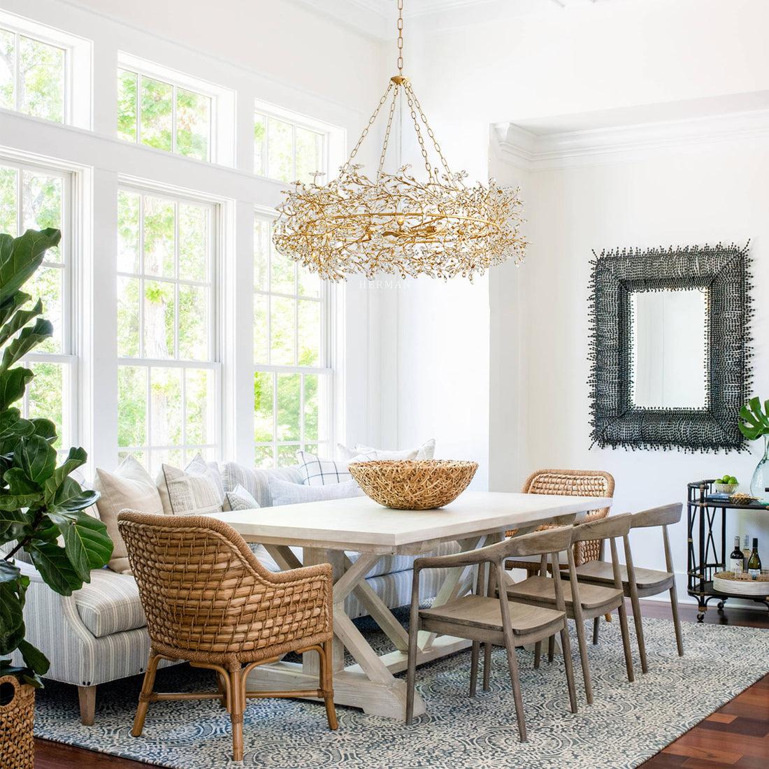 Fiore Oval Chandelier 62'' 74''-Joyfuzzy