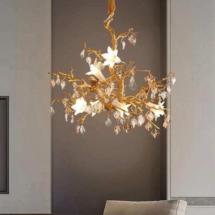 Fiori Branch Chandelier - Size: L 19.7″(50cm) x H 19.7″(50cm)Joyfuzzy