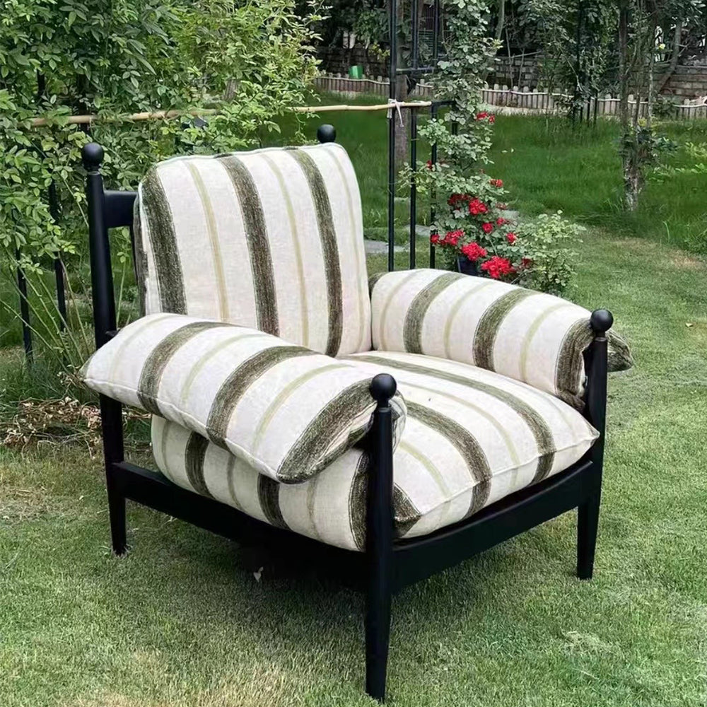 Mid-Century Design Retro Fabric Sofa Comfort Arm Chairs for Living Room