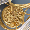 Flake Long Crystal Branch Brass Wall Sconce - W20