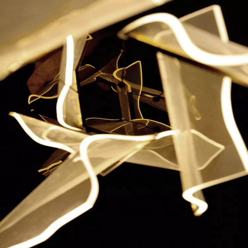 Flame Branch Chandelier - 6 lightsJoyfuzzy