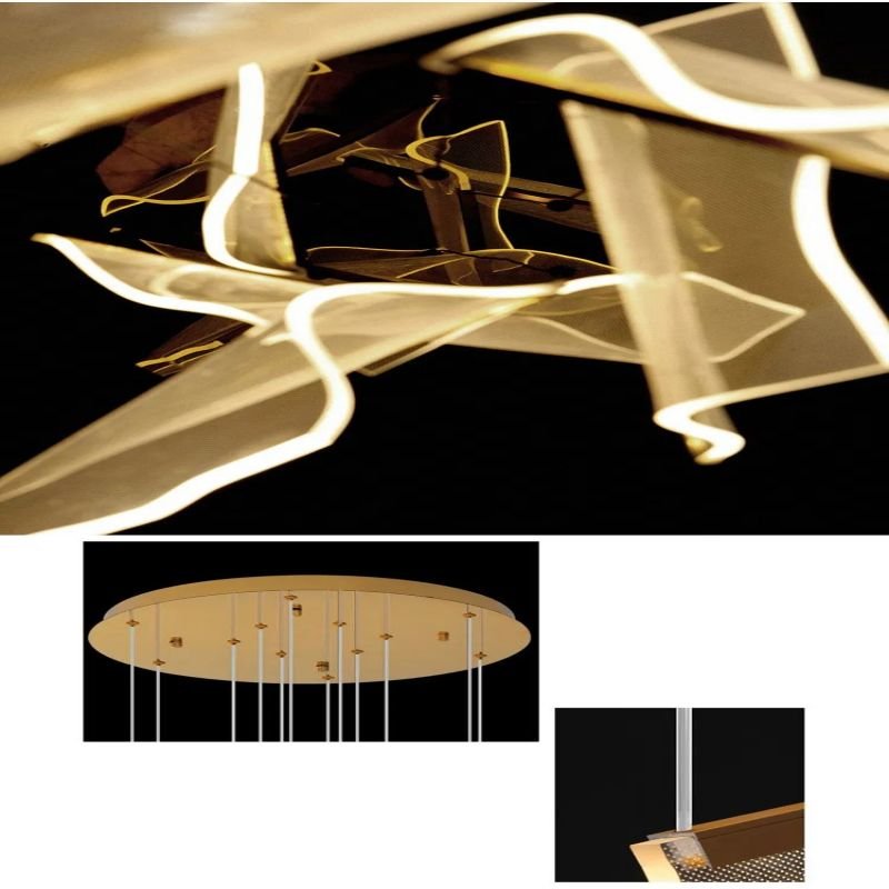 Flame Branch Chandelier - 8 lightsJoyfuzzy