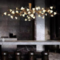 Flower Bloom Branch Brass Chandelier - Joyfuzzy