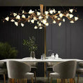 Flower Bloom Branch Brass Chandelier - Joyfuzzy