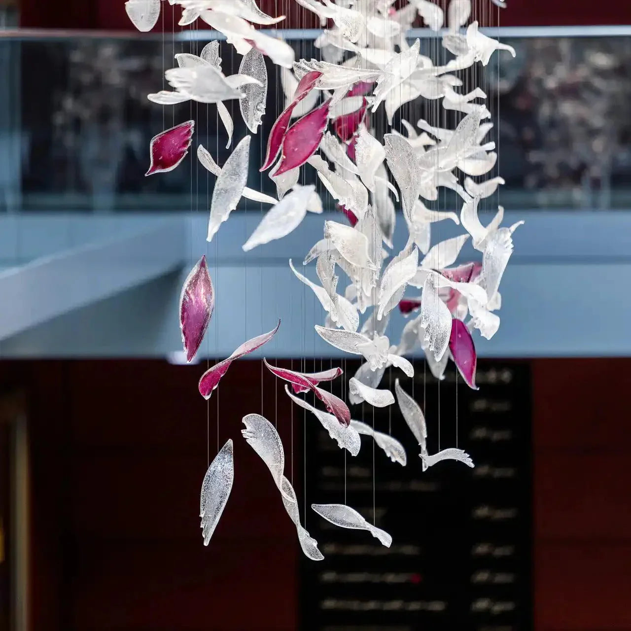 Flying Glass Feather Chandelier - Joyfuzzy