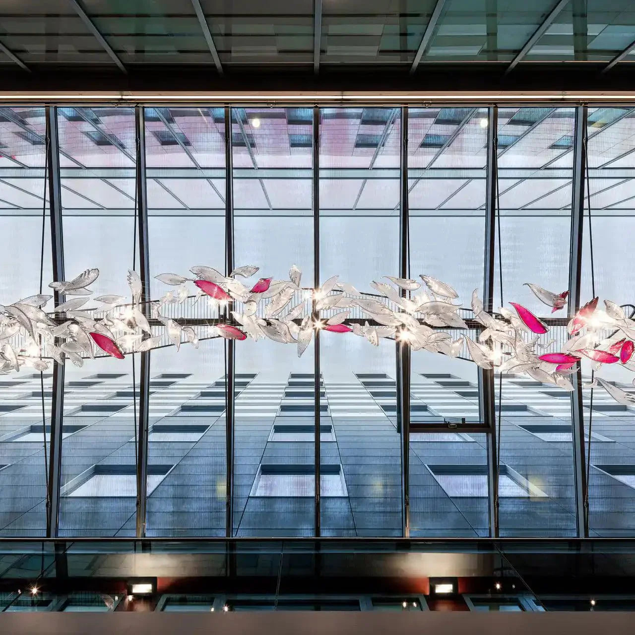 Flying Glass Feather Chandelier - Joyfuzzy