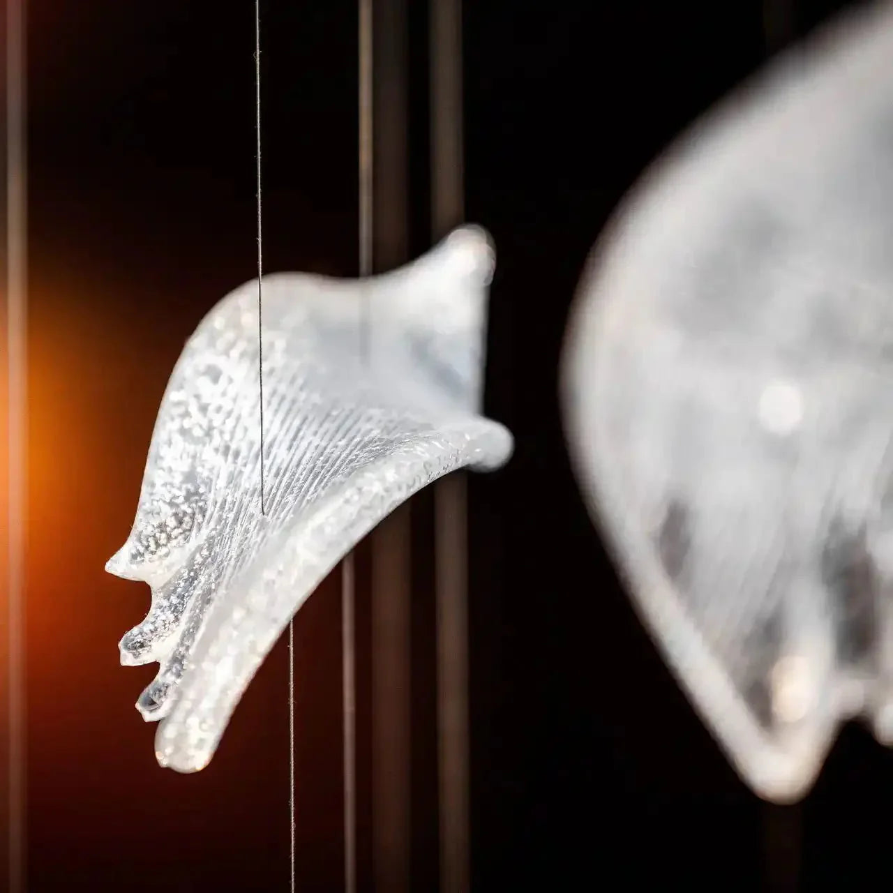 Flying Glass Feather Chandelier - Joyfuzzy