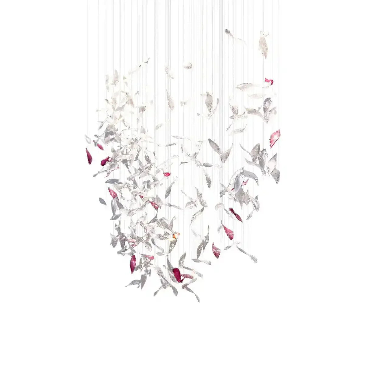 Flying Glass Feather Chandelier - Joyfuzzy