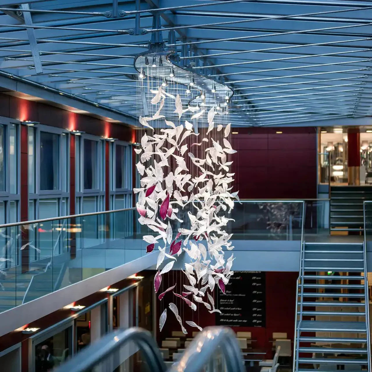 Flying Glass Feather Chandelier - Joyfuzzy