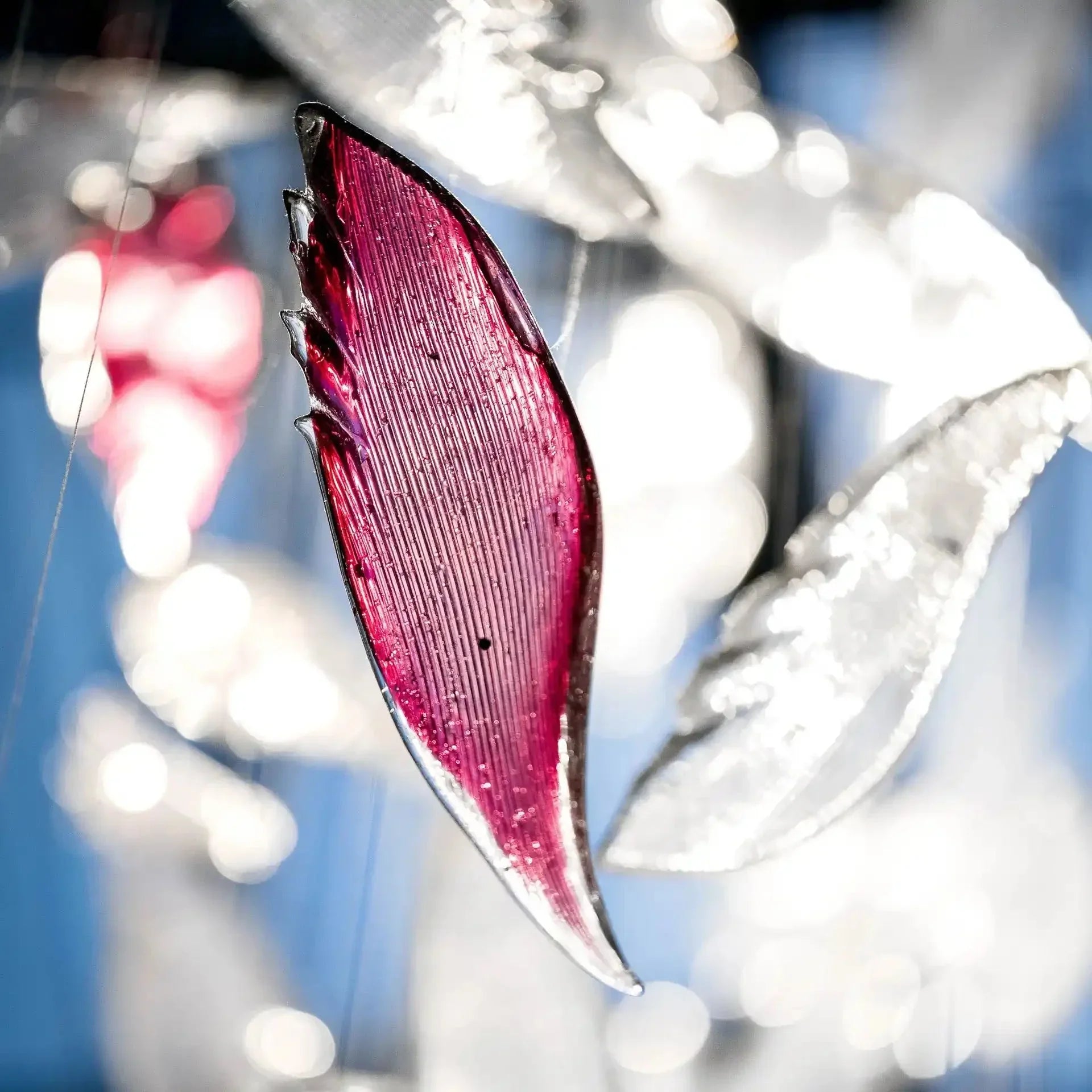 Flying Glass Feather Chandelier - Joyfuzzy