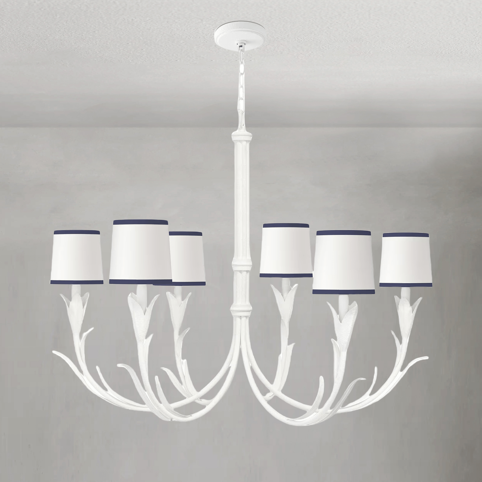 Fontara Dark Blue Reed Chandelier - Joyfuzzy