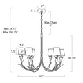 Fontara Reed Chandelier Small - Joyfuzzy